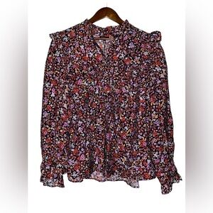 Who What Wear Floral‎ Women Size XXL Blouse Cottagecore Victorian Edwardian NEW